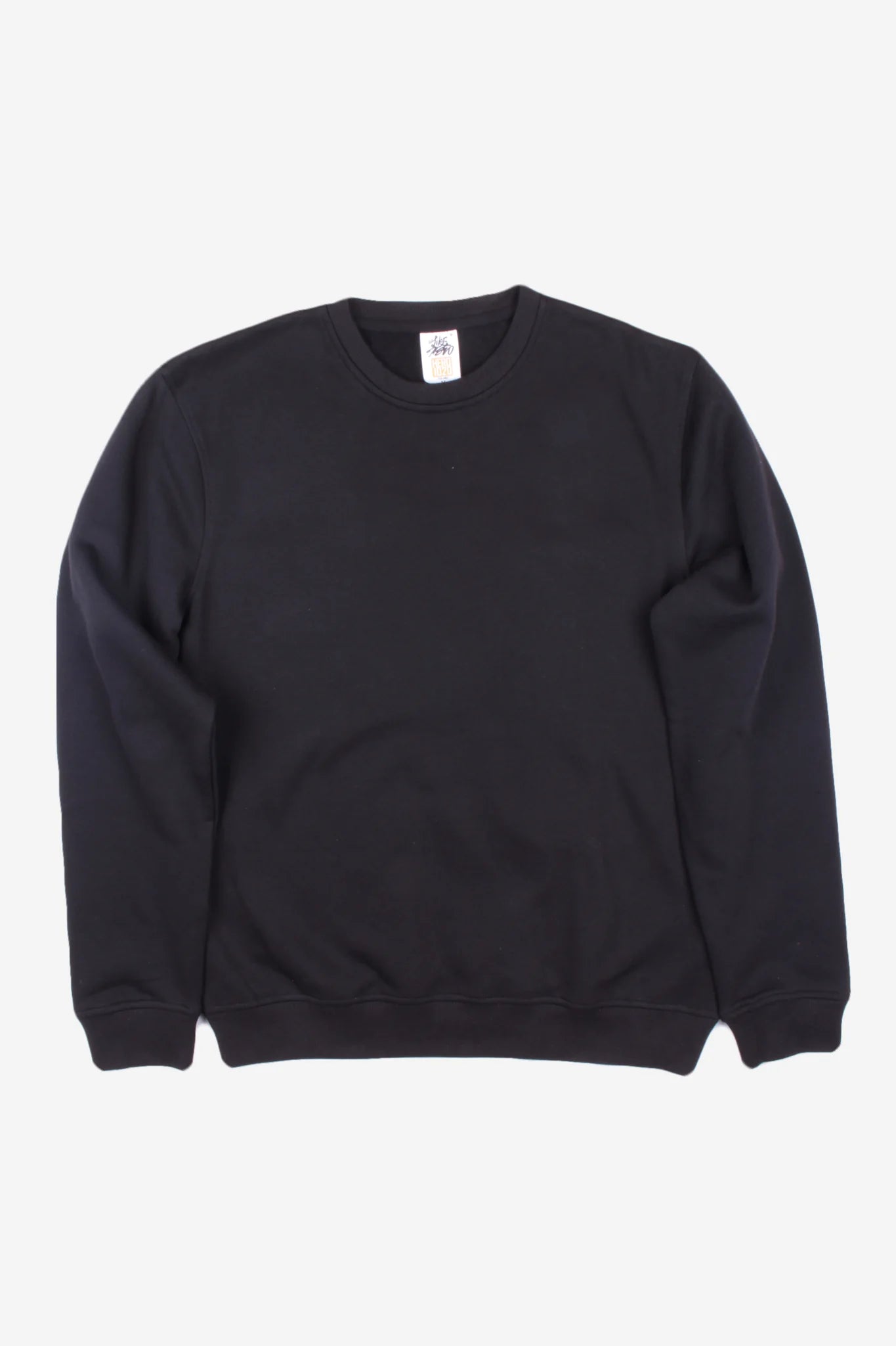 Plain black crew hot sale neck sweater