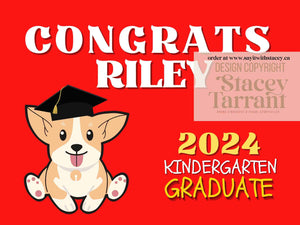Kindergarten Graduation Lawn Signs 2024