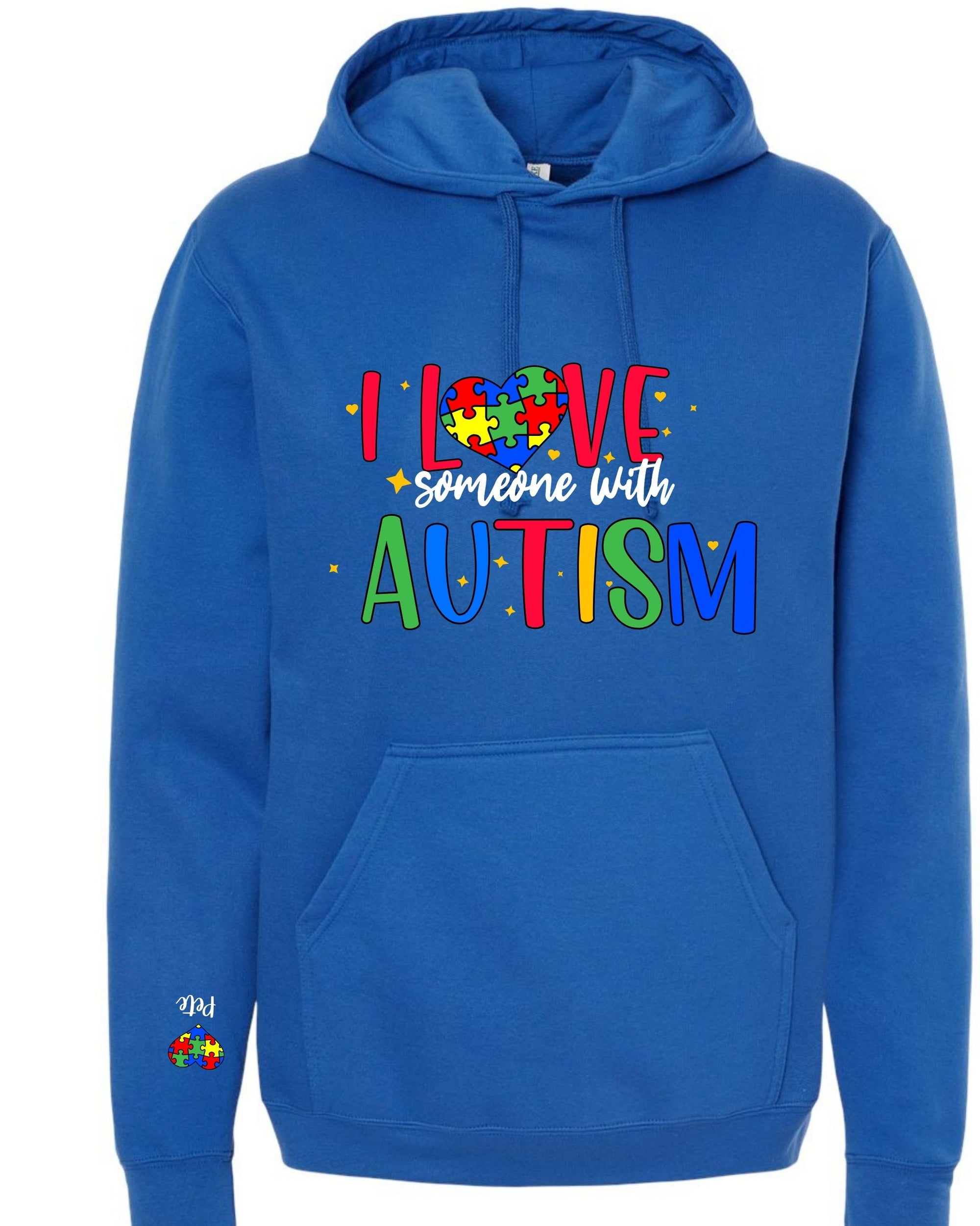 I love someone with autism  hoodie - adult