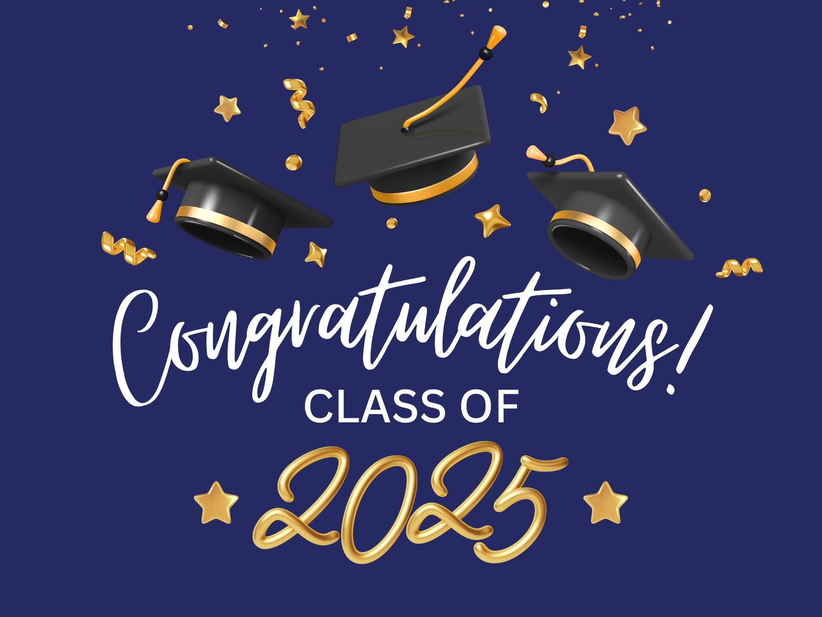 🎓 Class of 2025 Graduation Lawn Sign – Personalized | Double-Sided | 18x24 with Stand