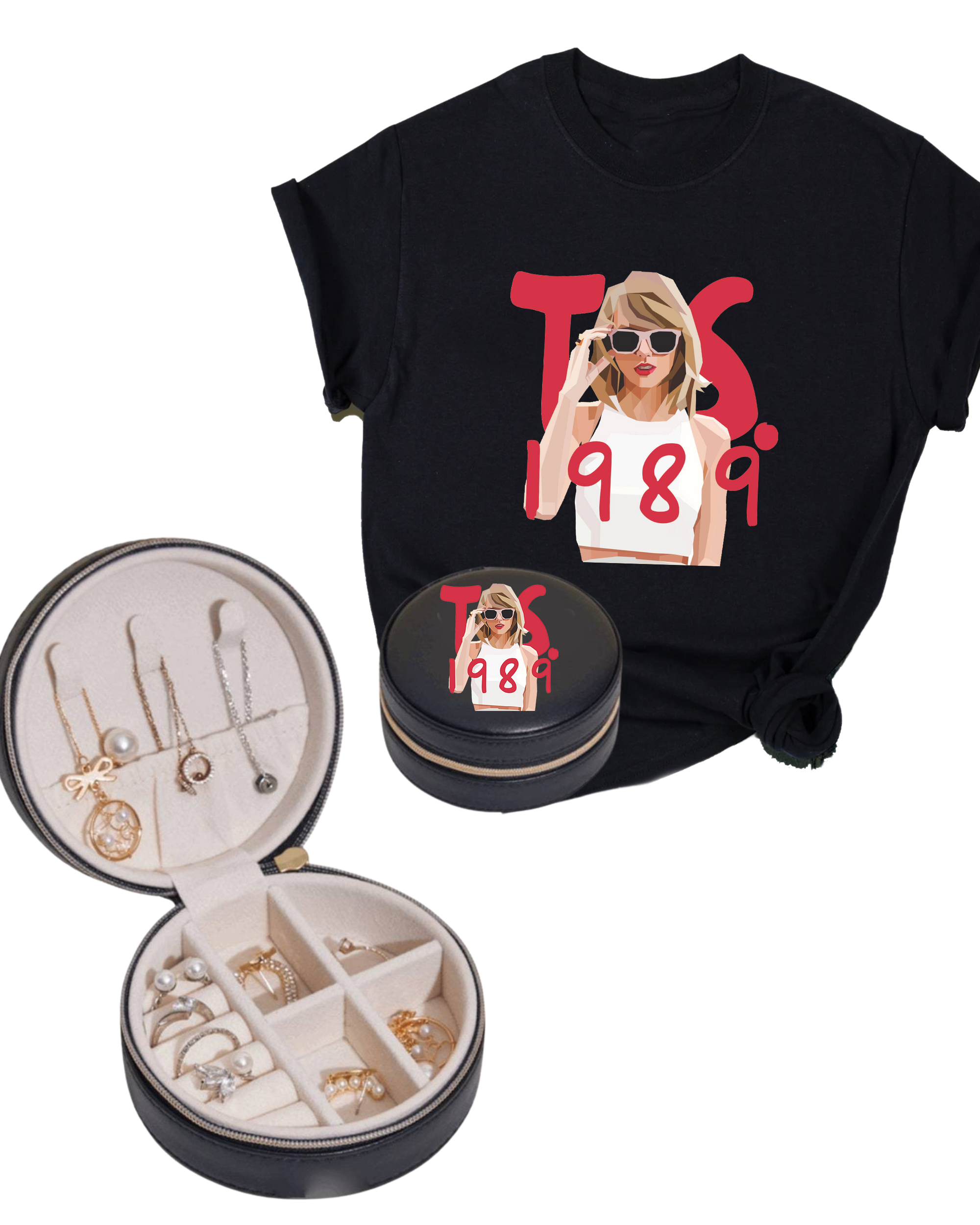 Taylor Swift 1989 Eras Tour - Youth T-Shirt Black YOUTH FIT