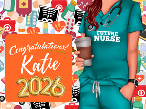 🎓 Class of 2026 Graduation Lawn Sign – Personalized | Double-Sided | 18x24 with Stand