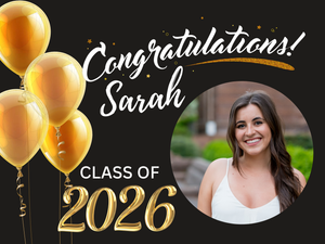 🎓 Class of 2026 Graduation Lawn Sign – Personalized | Double-Sided | 18x24 with Stand