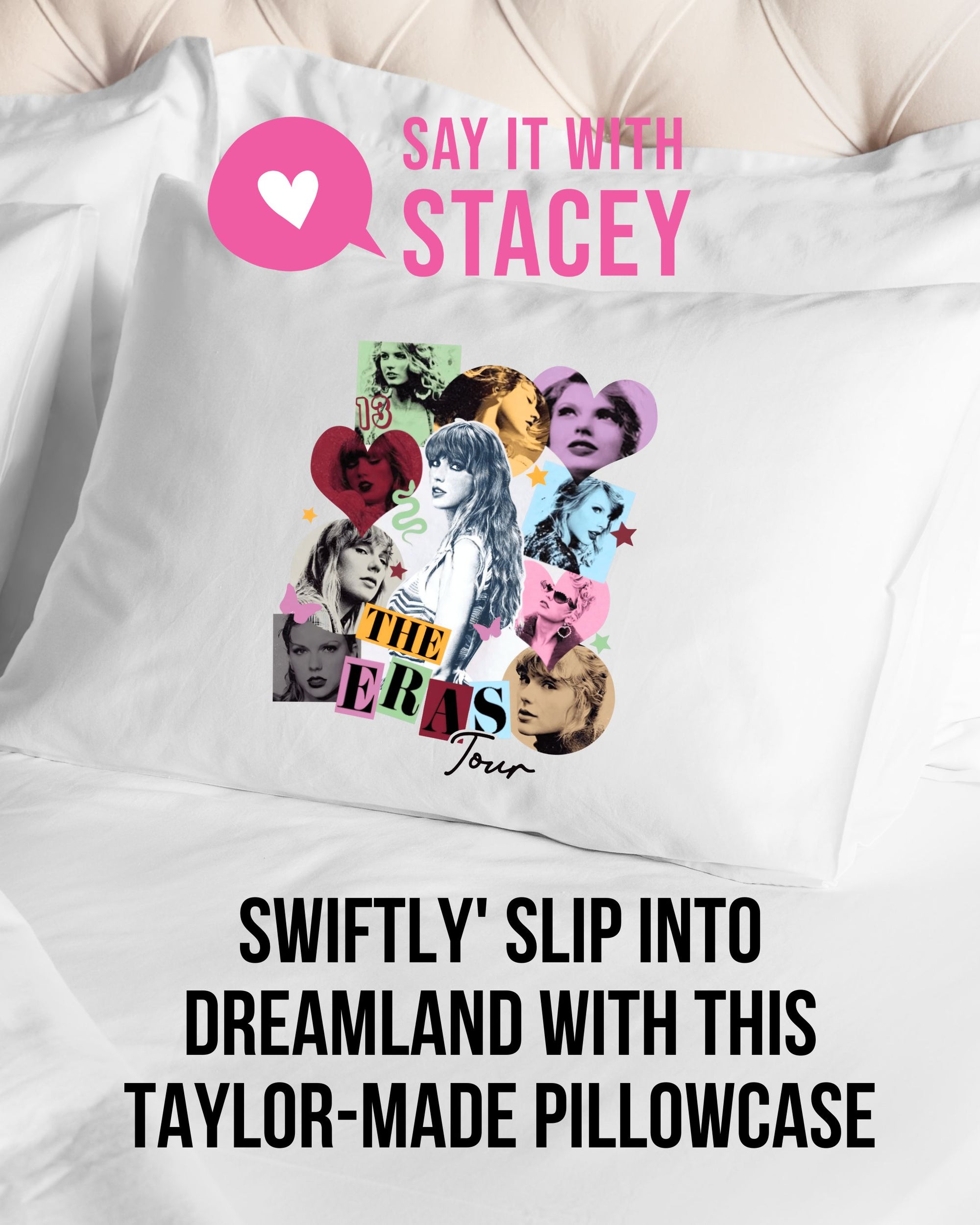 TAYLOR SWIFT Themed Standard Size Pillow Case