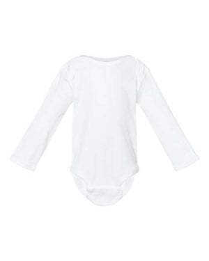 Design your own custom onesie - LONG Sleeve 0-18M Black, White, Red and Grey
