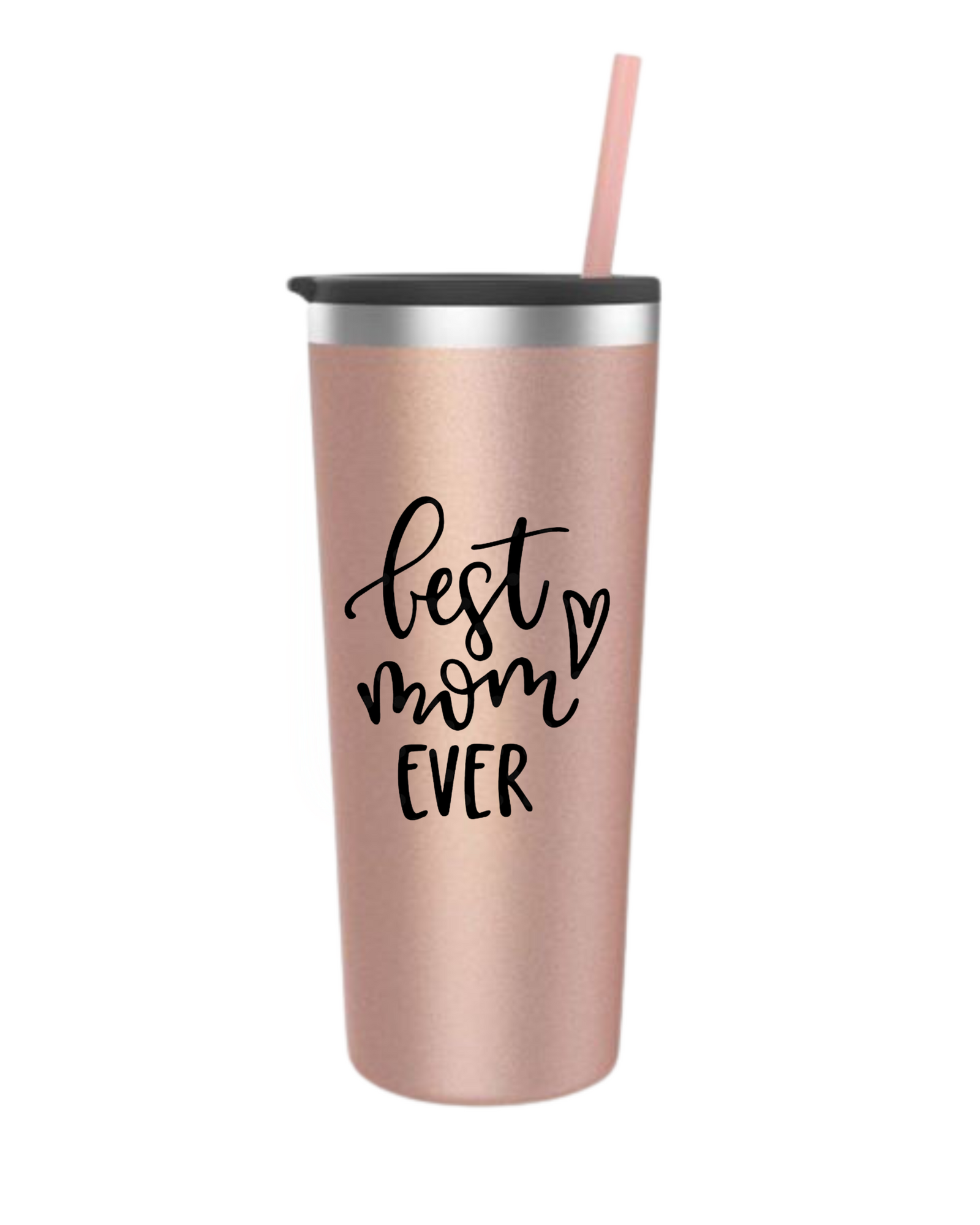 Best Mom Ever 22oz Tumbler – Rose Gold Stainless Steel Cup