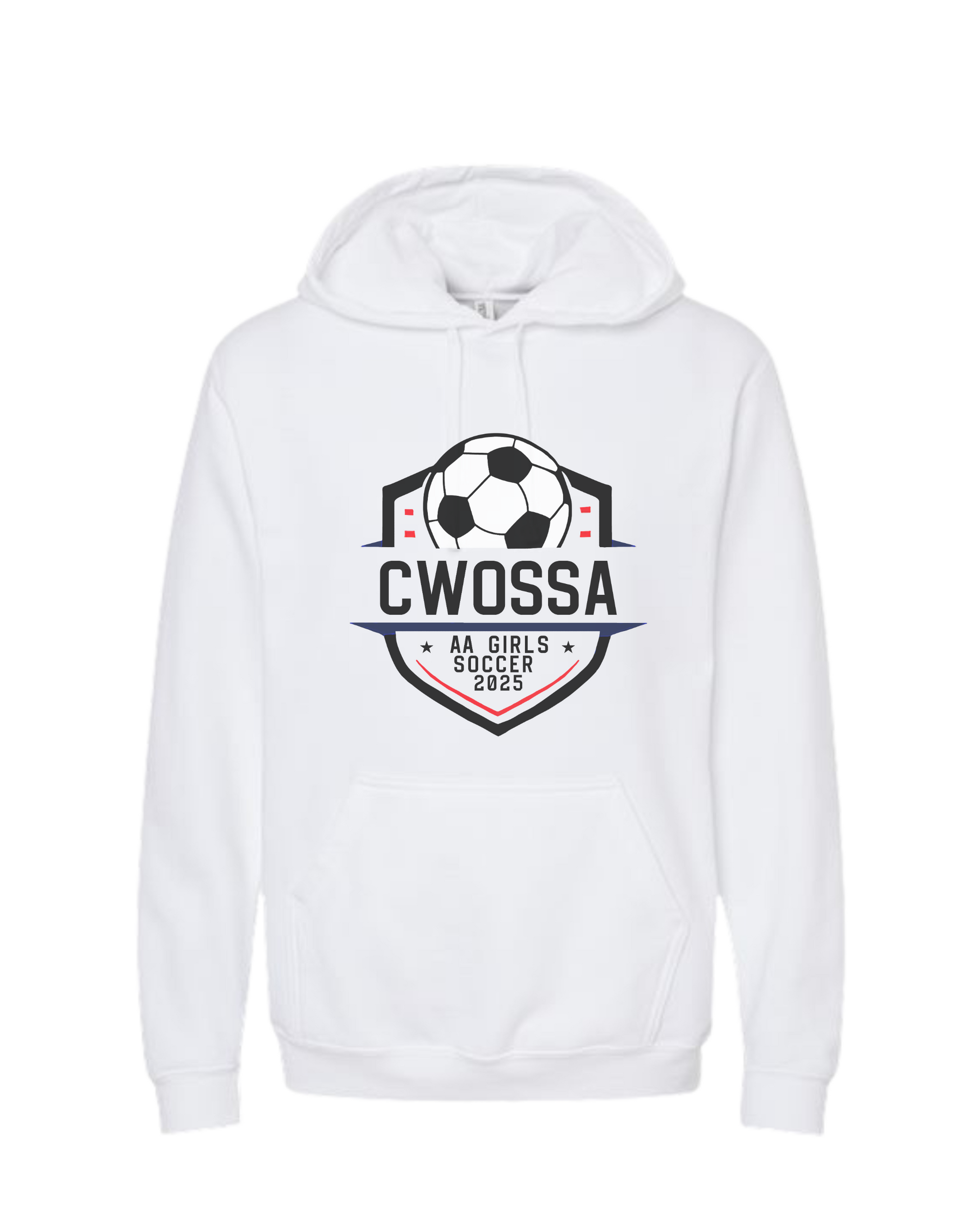 CWOSSA AA Girls Soccer 2025 Hoodie – Limited Edition