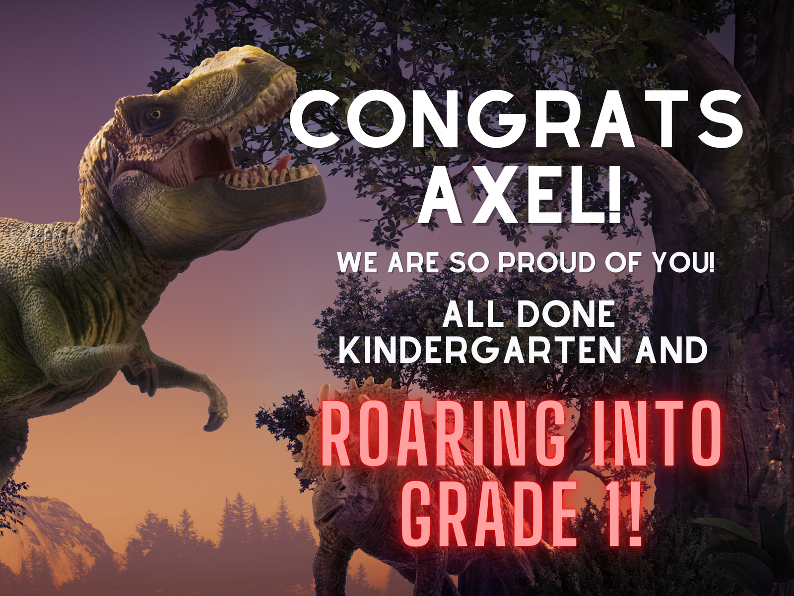 🎓 Kindergarten Graduation Signs – Custom Congrats for Your Little Grad!