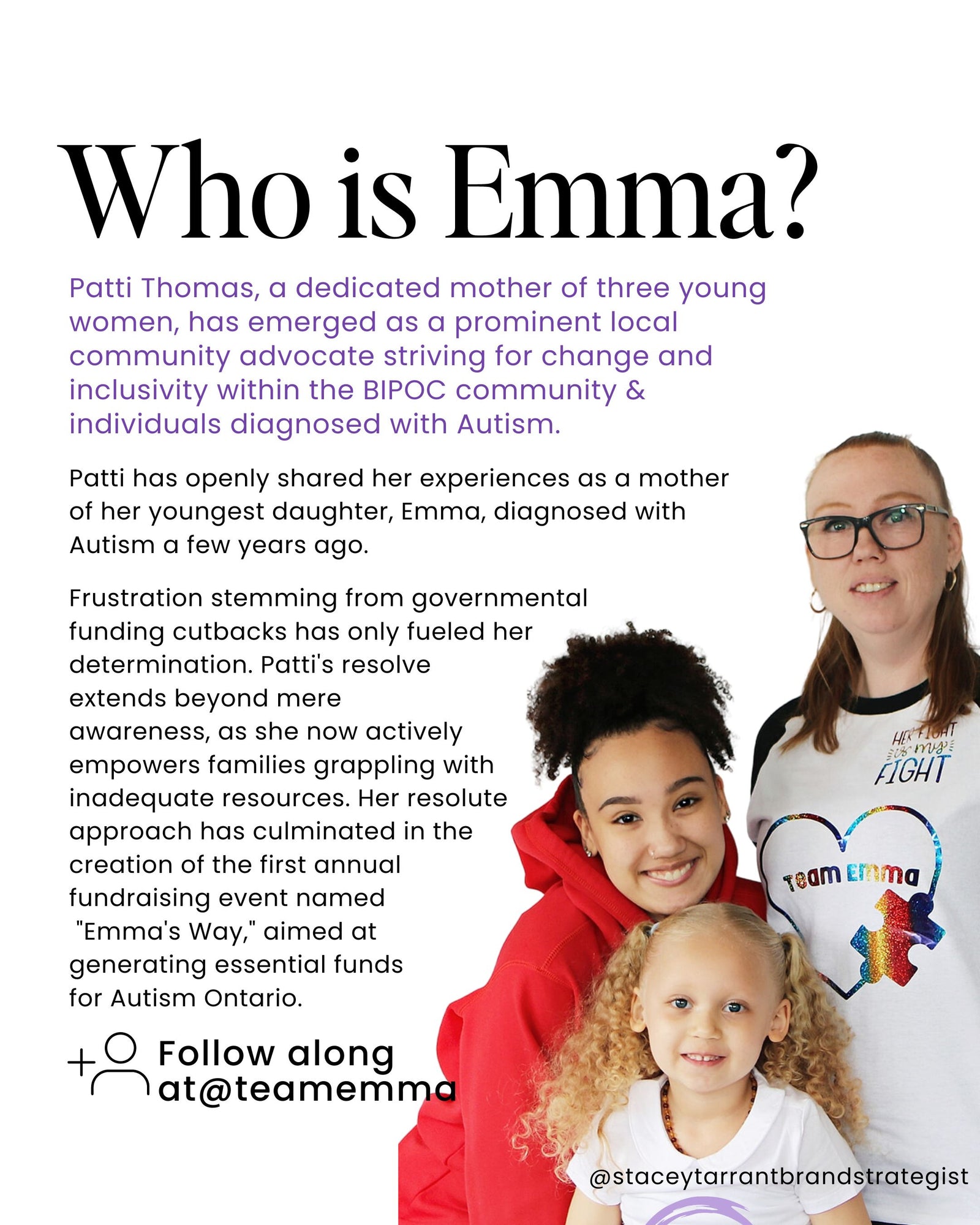 Sponsor Emma's Way Event - TShirt Sponsor (Net proceeds to Support Emma's Way)