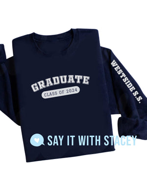 Graduate Class of 2024 Crewneck Sweater  | Adult