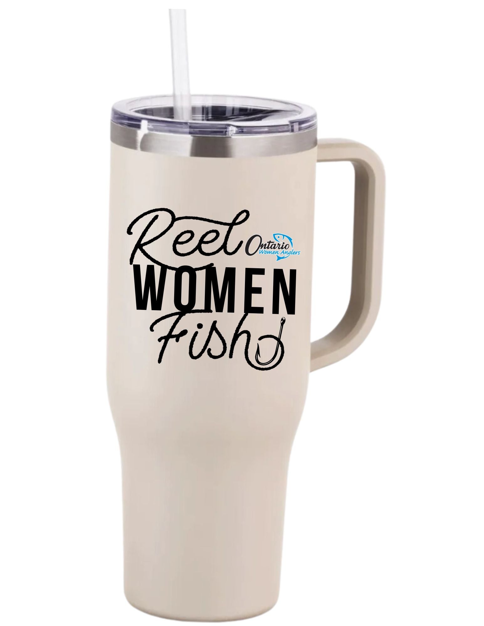 Reel Women Fish 40oz Travel Tumbler