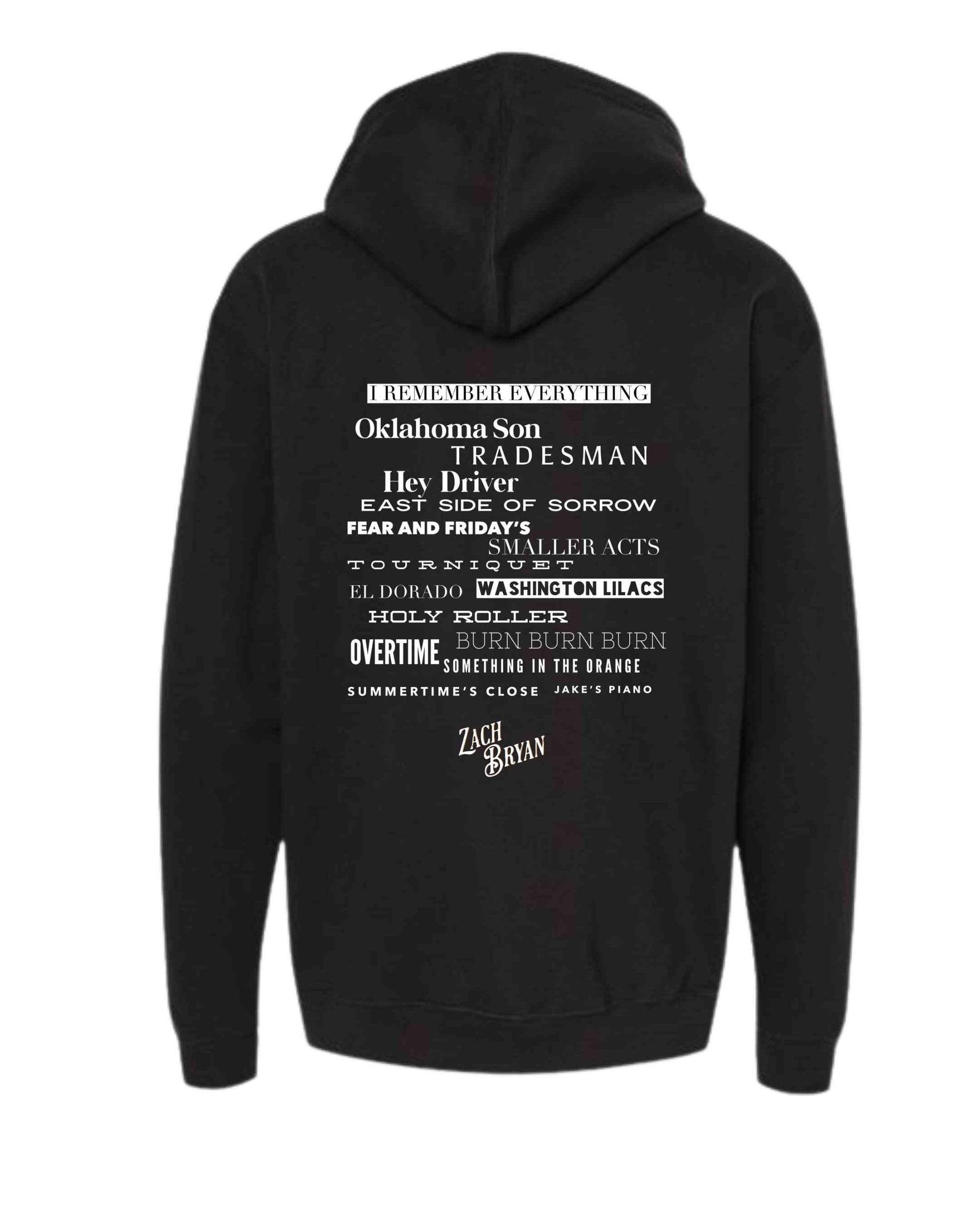Zach Bryan - Premium, Double Sided Hoodie  Adult