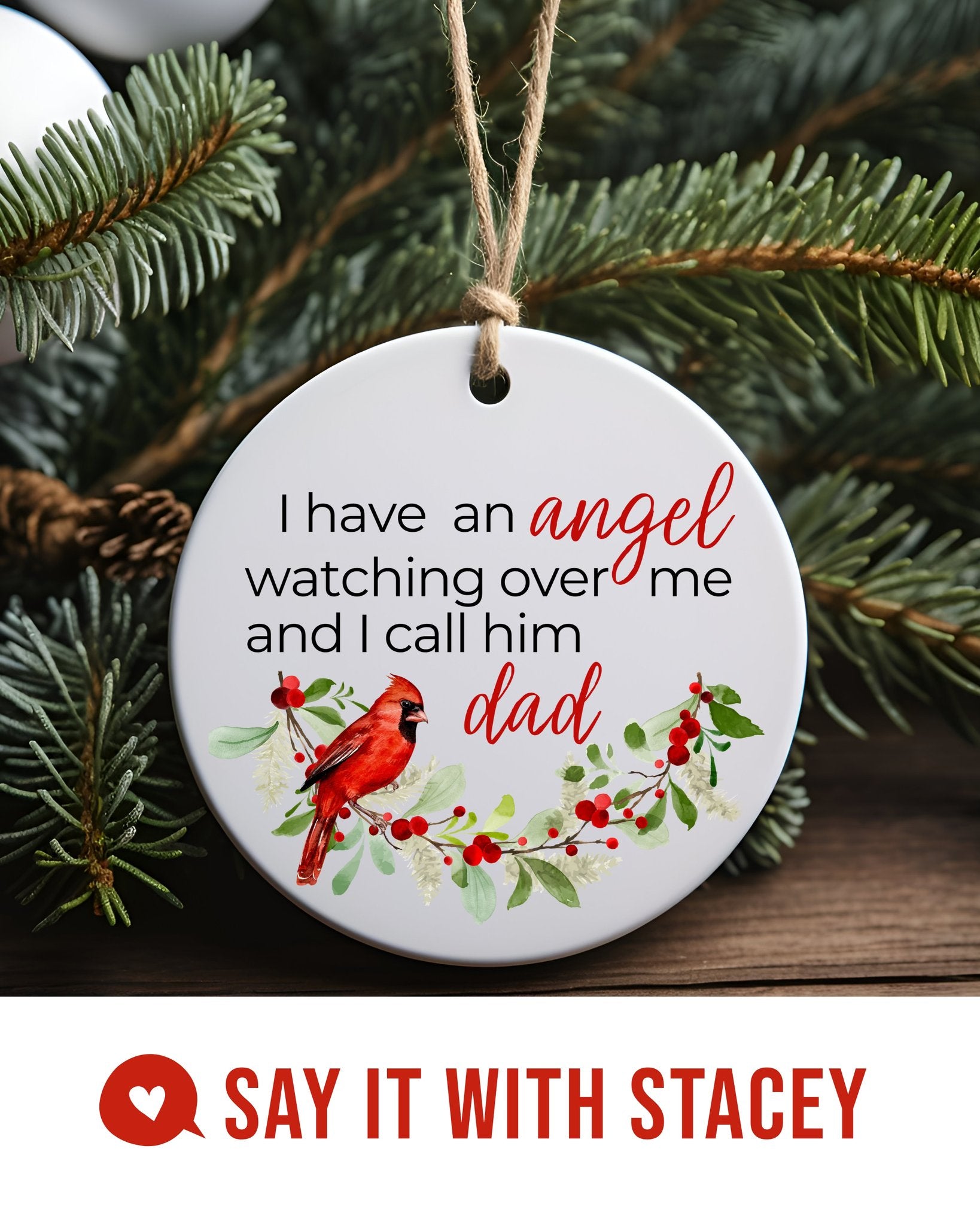 Memorial Ceramic Ornament - Cardinal