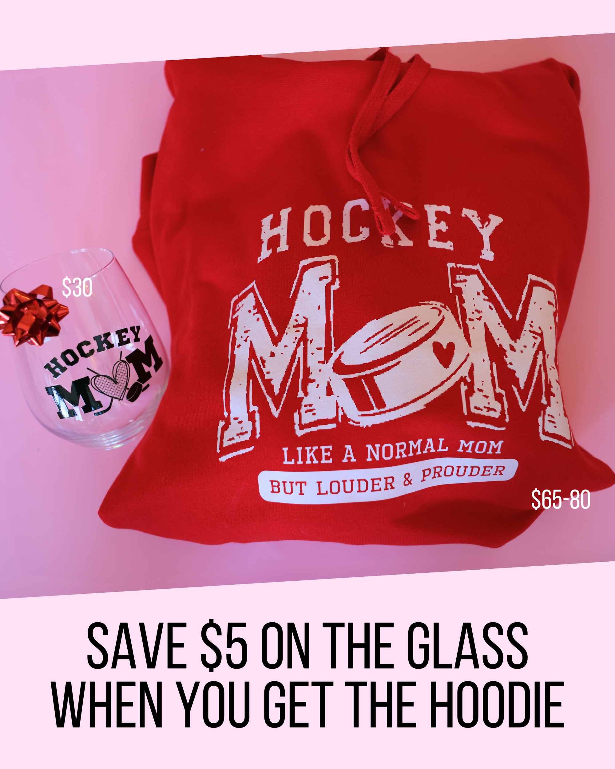 Hockey Mom Hoodie. Like a Normal Mom, but Louder and Prouder