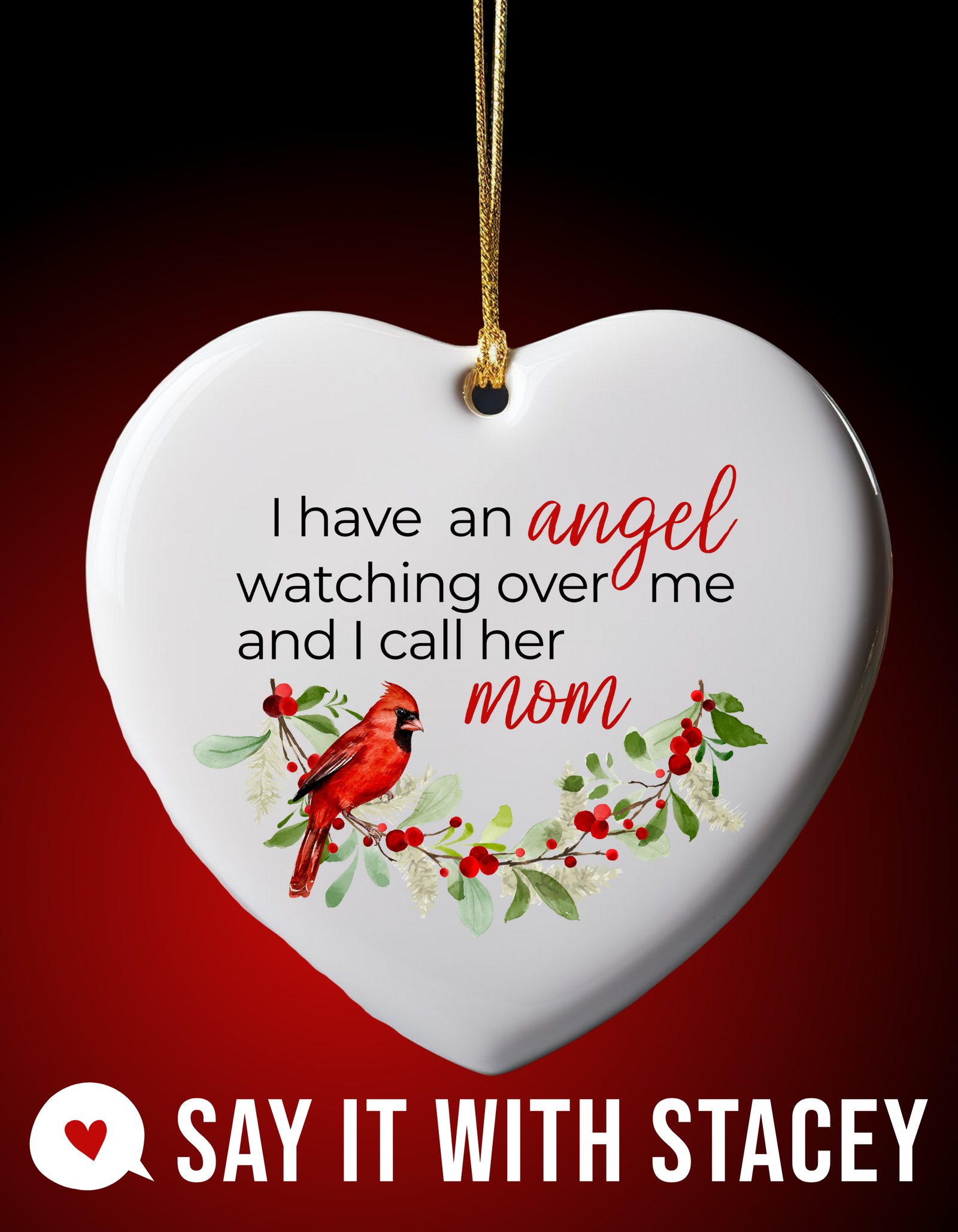 Memorial Ceramic Ornament - Cardinal