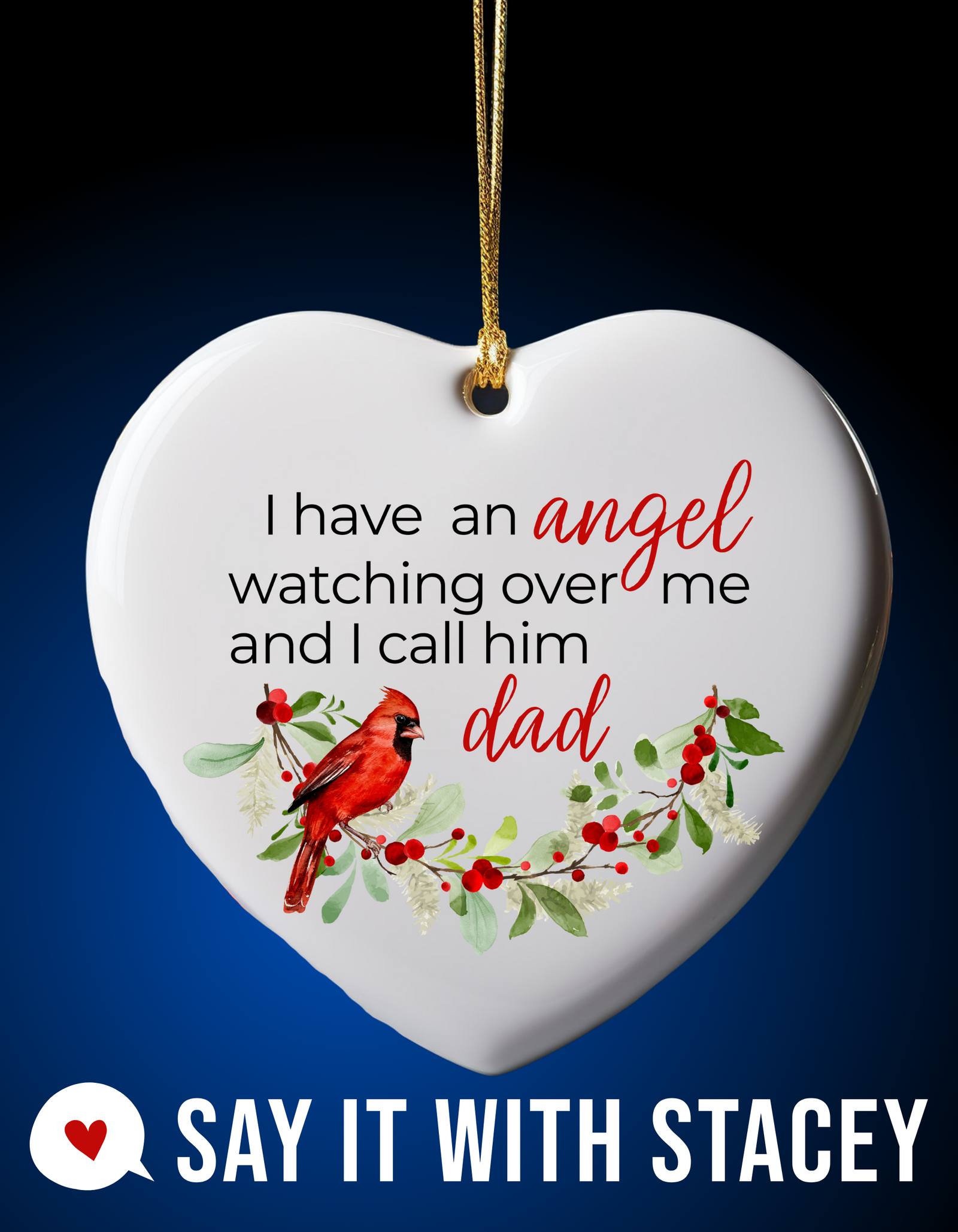 Memorial Ceramic Ornament - Cardinal