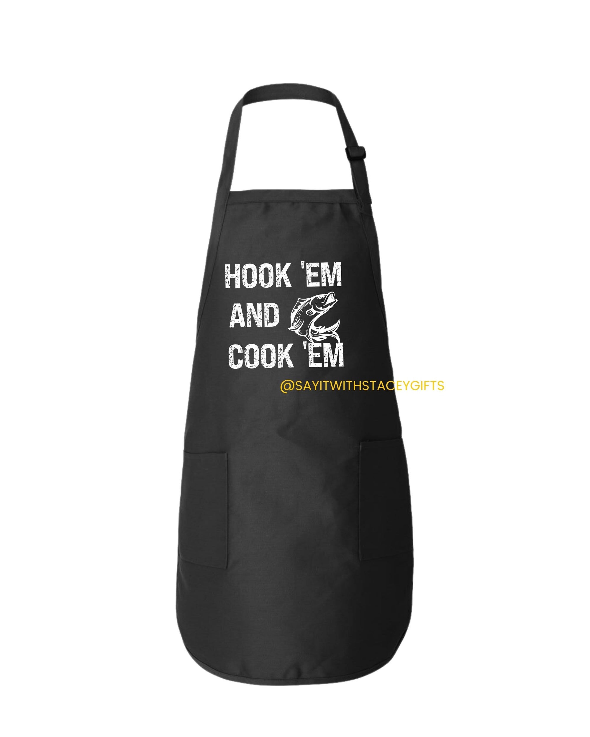 Hook em and Cook em Apron
