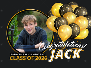 🎓 Class of 2026 Graduation Lawn Sign – Personalized | Double-Sided | 18x24 with Stand