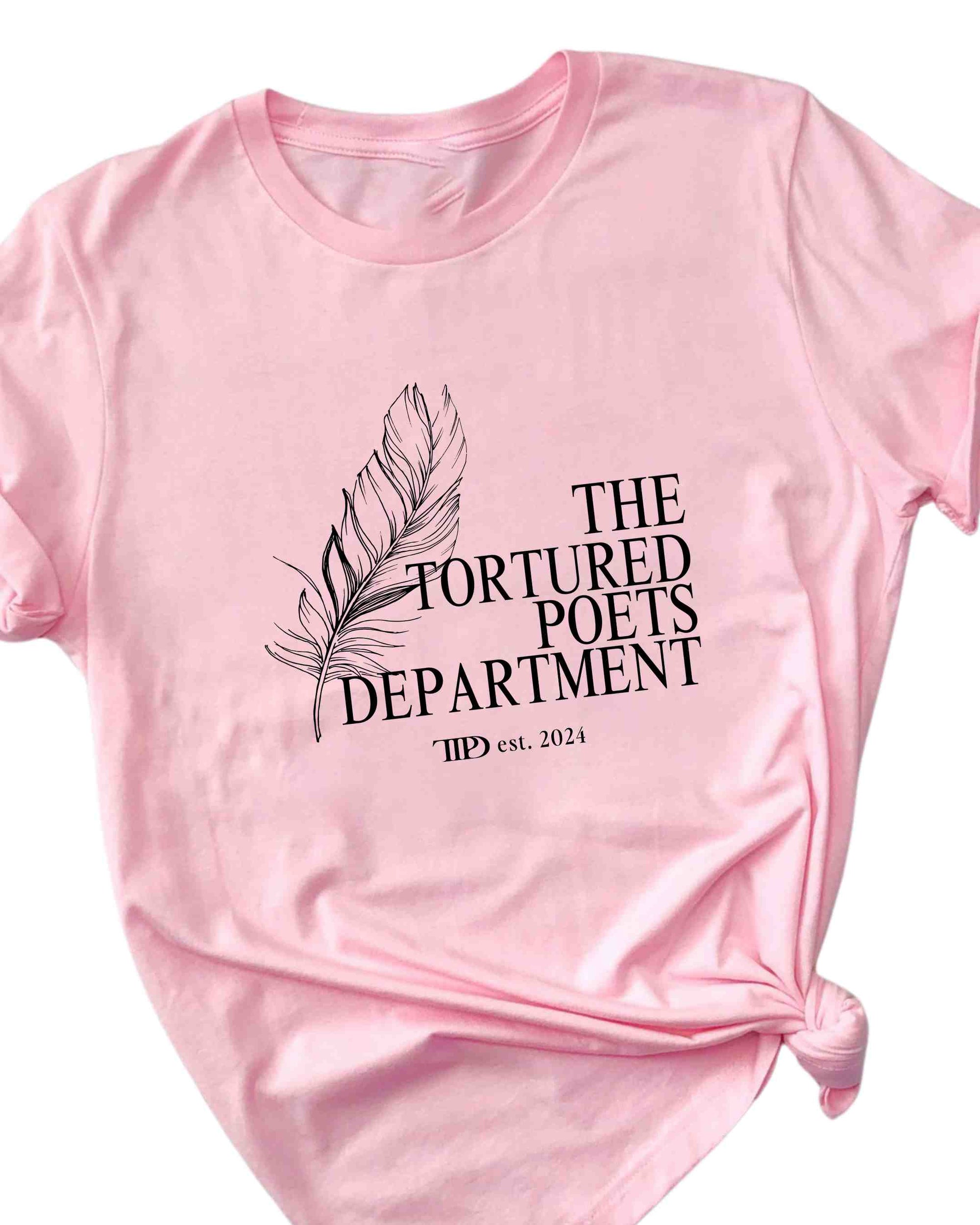 Tortured Poets Department TAYLOR SWIFT Tee | Dark Pink Adult & Youth