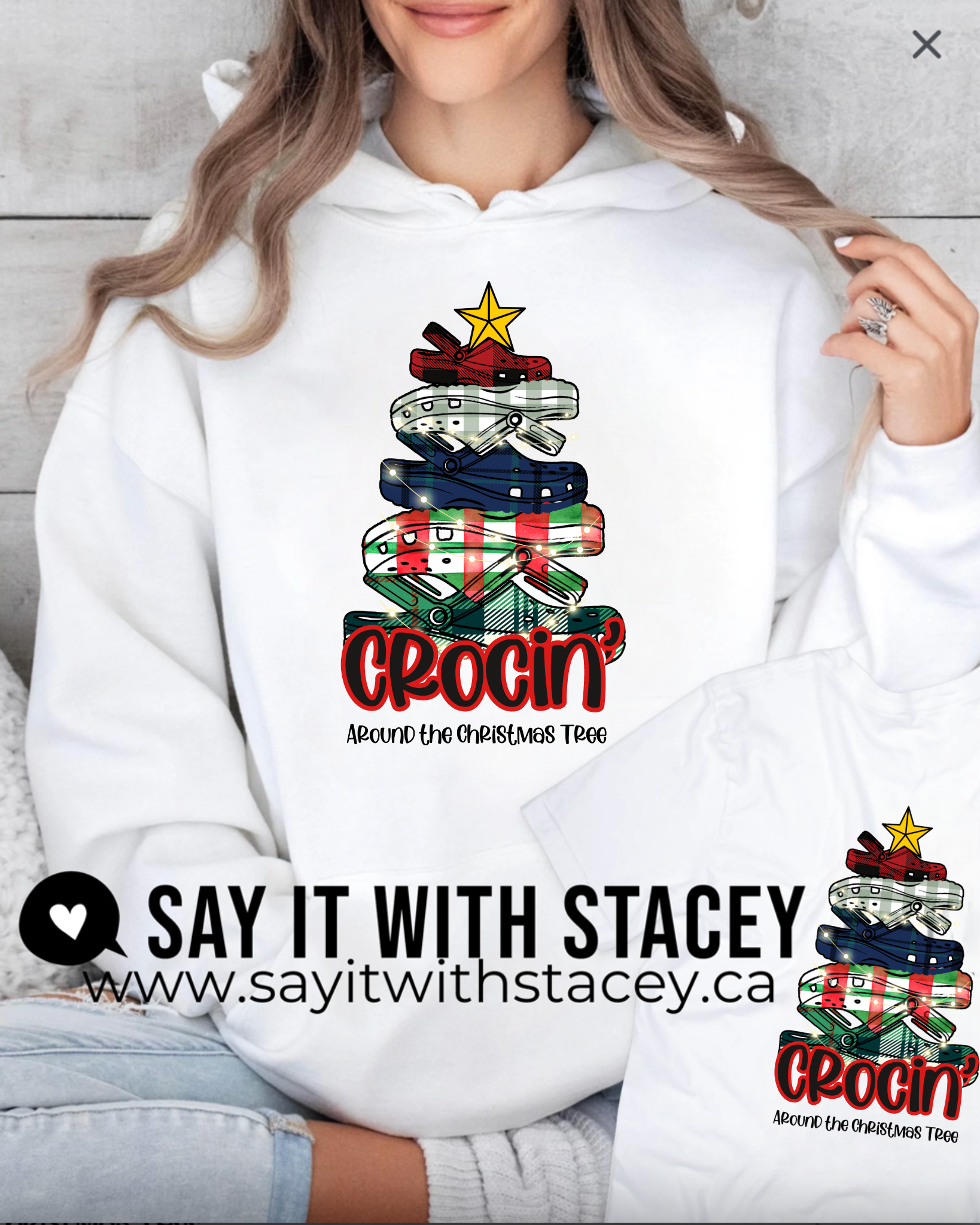 Crocin' Around the Christmas Tree:  Crewneck, Hoodie & T-Shirt