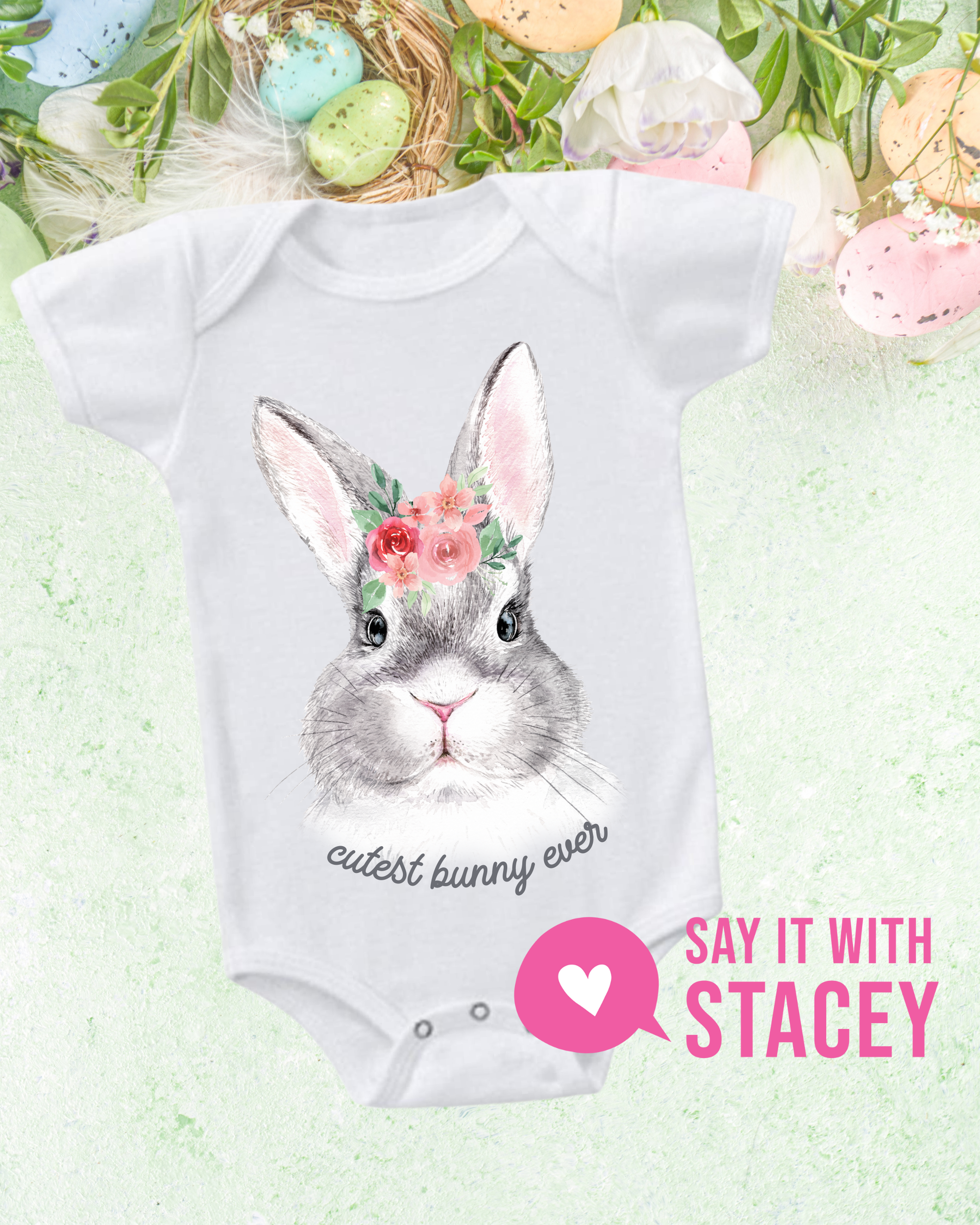  Cutest Bunny Ever Baby Onesie – Easter Edition