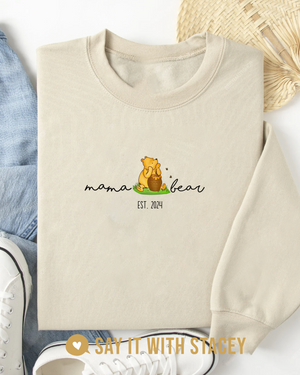 Mama Bear Winnie the Pooh Crew Neck Sweater