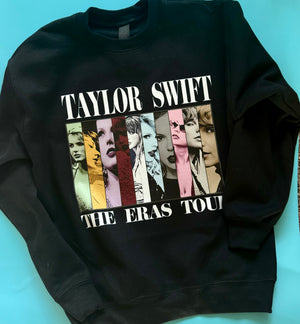 Taylor Swift Eras Crewneck or Hoodie YOUTH FIT - Horizontal Swiftie Shots