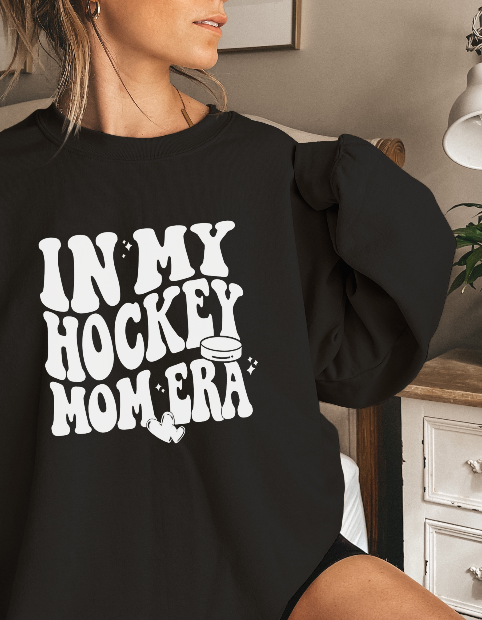 In My Hockey Mom Era Crewneck Or Hoodie Say it with Stacey