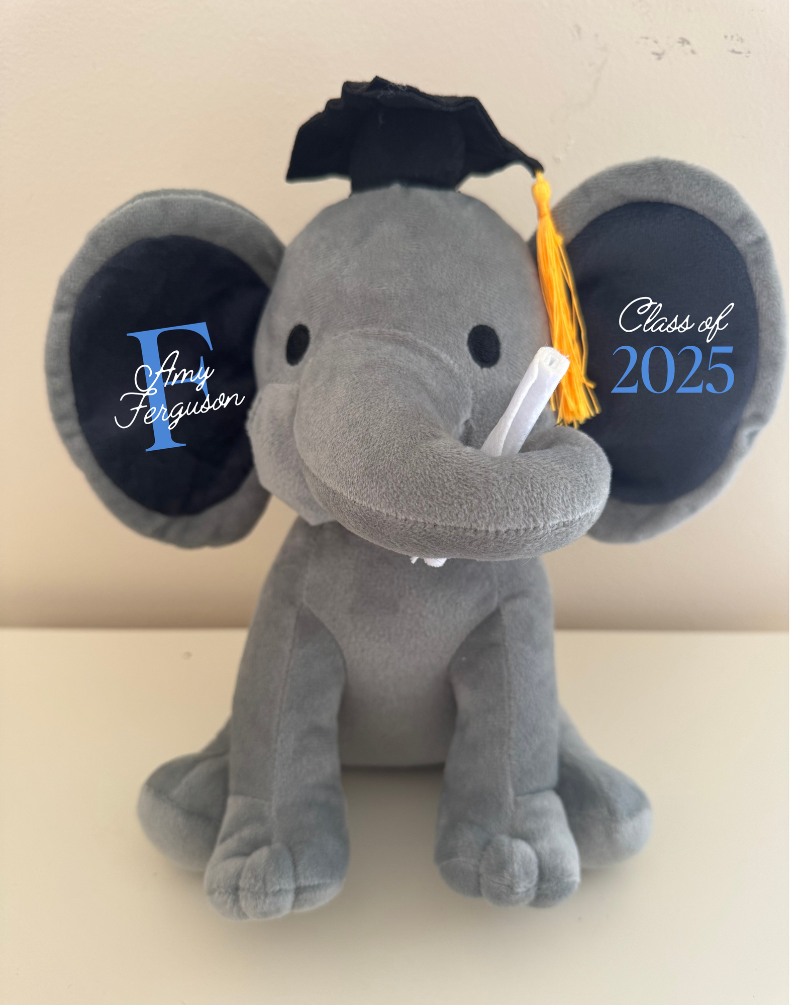 Graduation Plush Elephant
