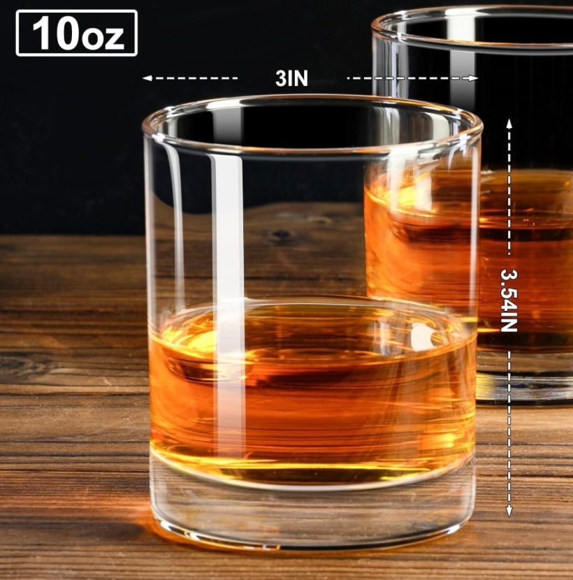 10oz Whiskey Glass  Whiskey Glasses & Decanter Set - Say it with