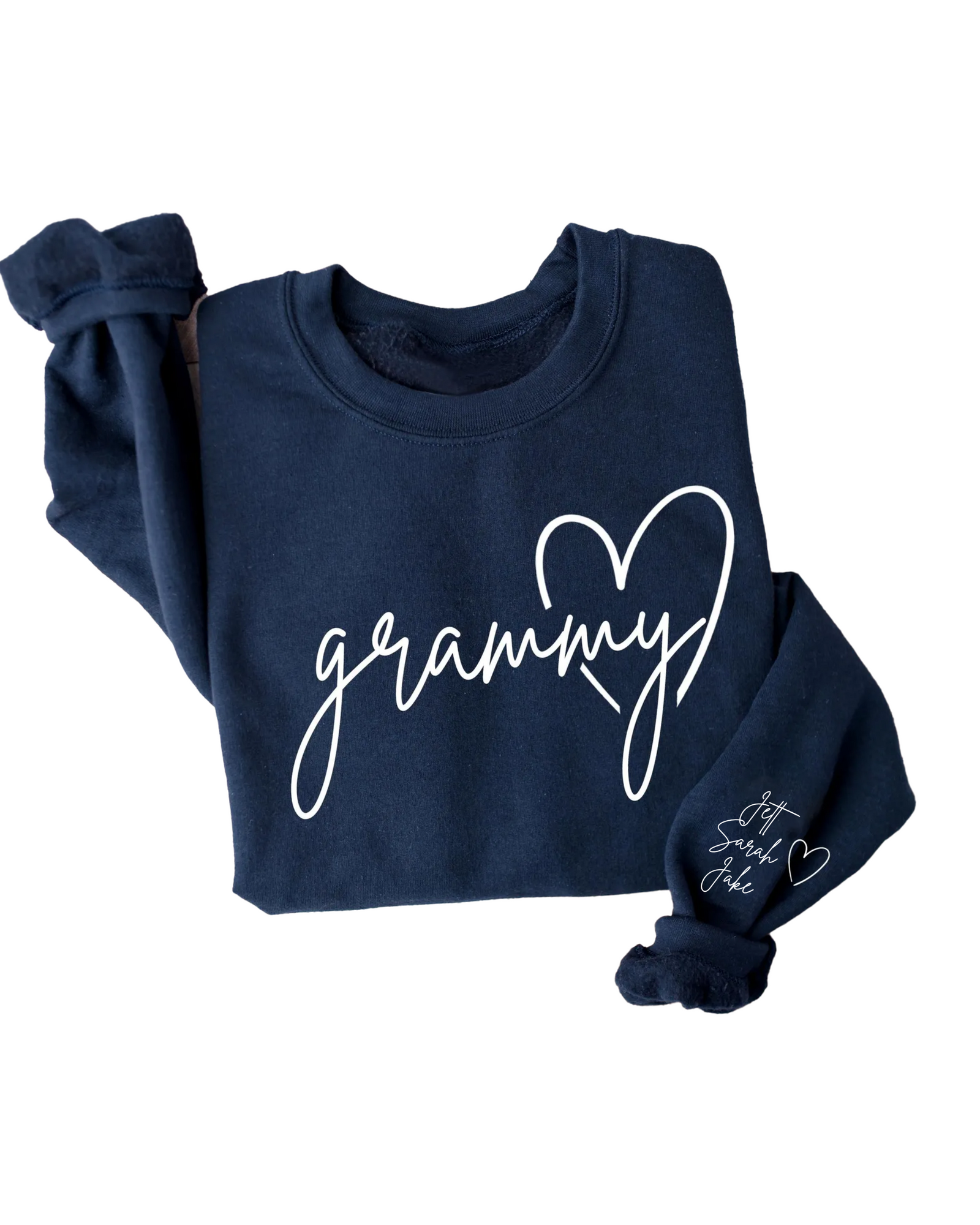 Personalized Grammy Sweatshirt – Custom Grandchildren Names on Sleeve