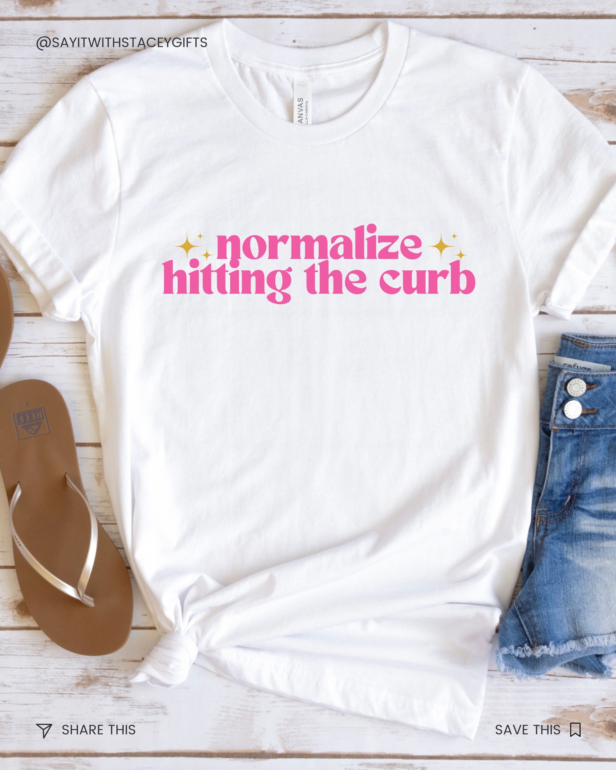 Normalize hitting the curb Tshirt
