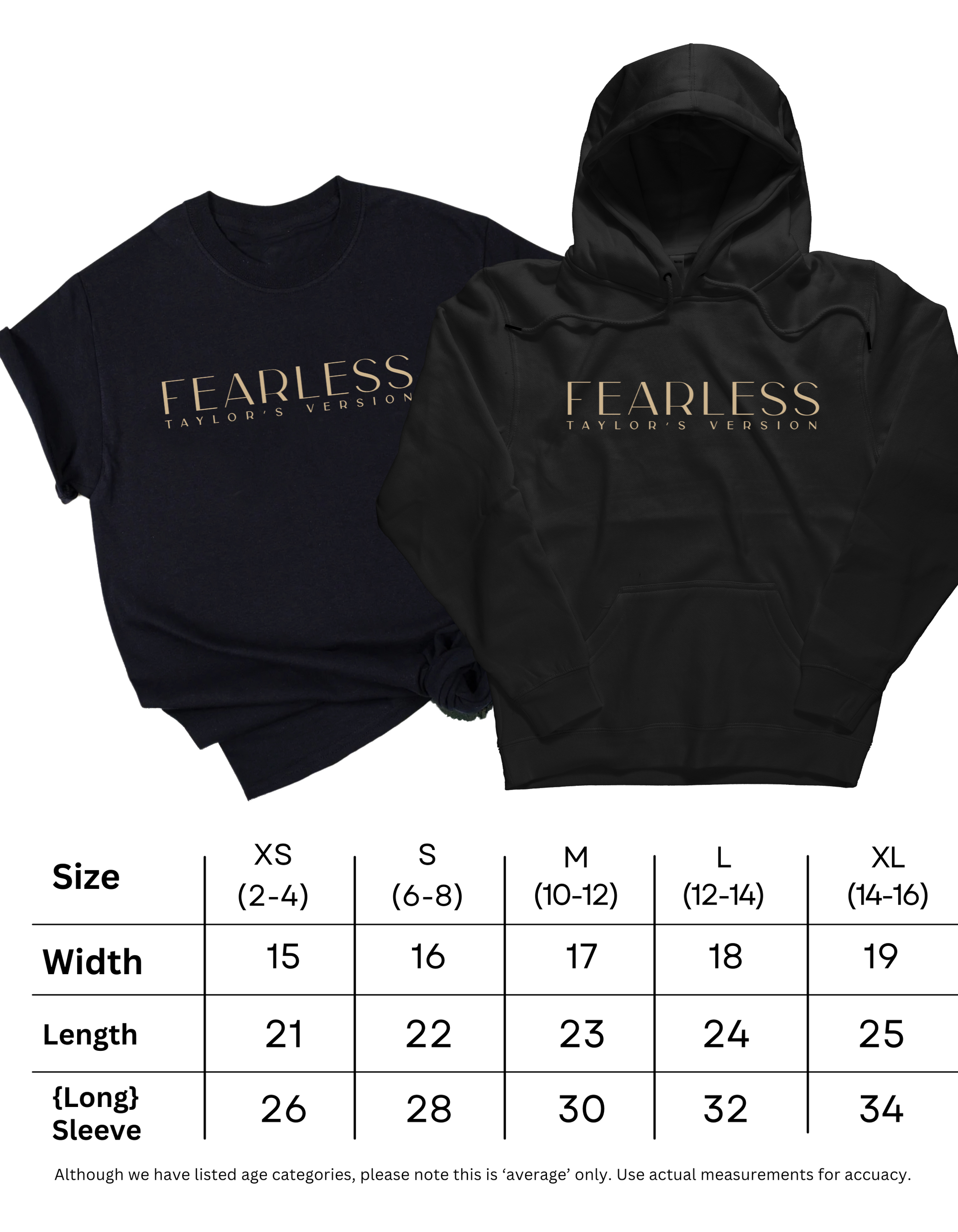 Fearless Taylor Swift Hoodie | Adult or Youth Size