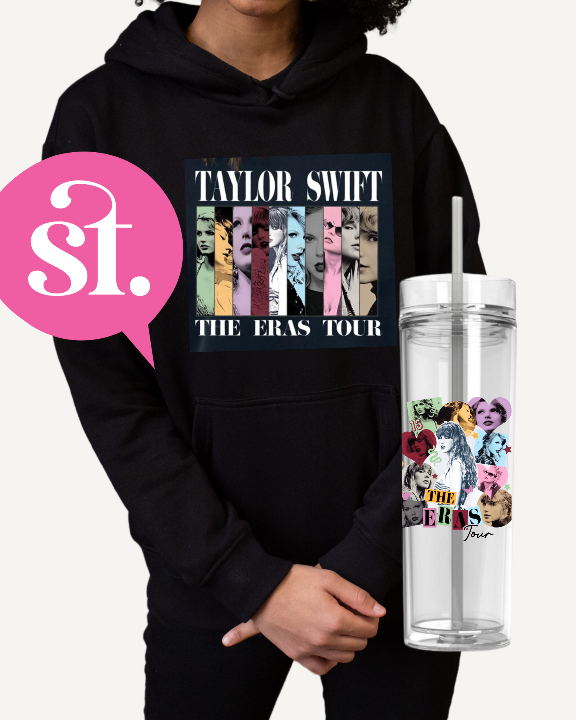 Taylor Swift Eras Crewneck or Hoodie YOUTH FIT - Horizontal Swiftie Shots