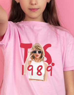 Taylor Swift 1989 Eras Tour - Youth T-Shirt [Pink or Black]