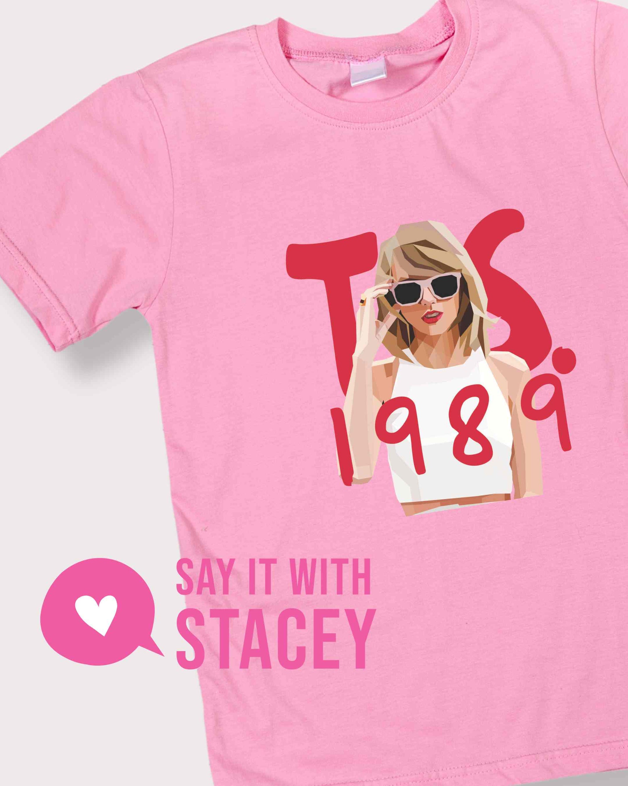 TAYLOR SWIFT Tee | Dark Pink Adult & Youth