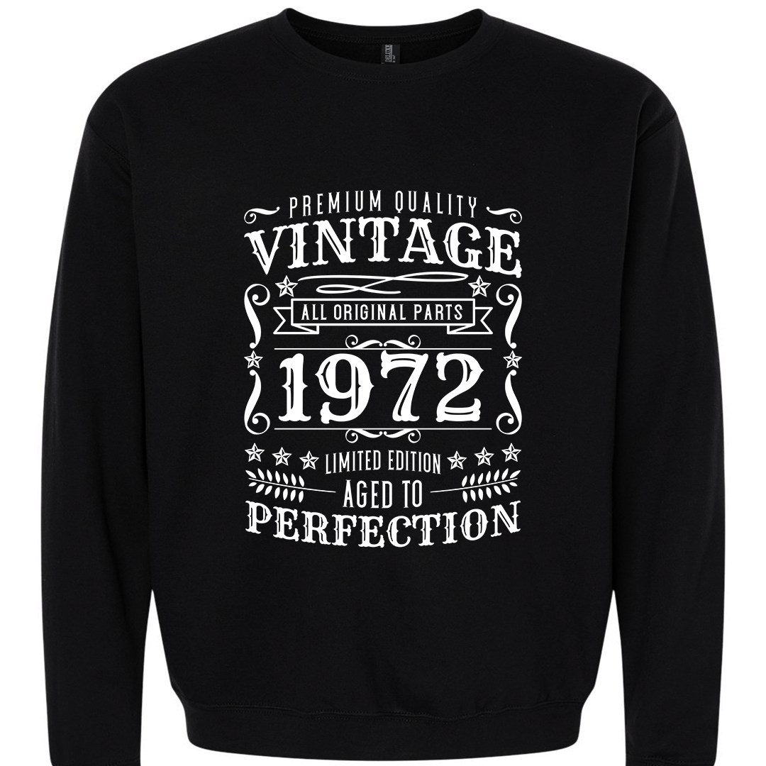 Vintage 1957 All Original Parts Shirt | Hoodie | Crew Neck )(30, 40, 50, 65 age etc)