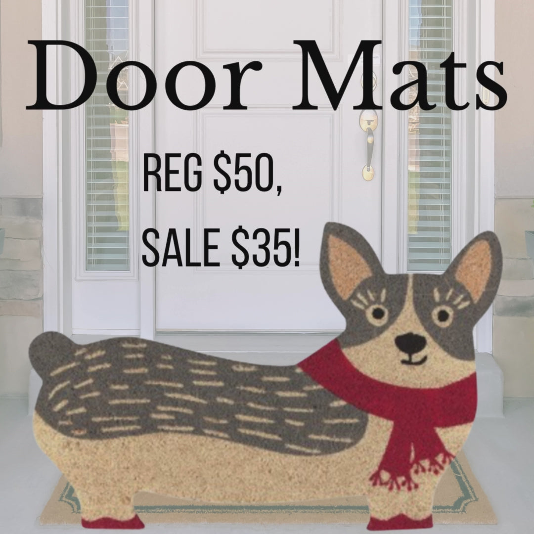 Corgi Door Mat