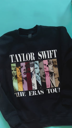 Taylor Swift Eras Crewneck or Hoodie YOUTH FIT - Horizontal Swiftie Shots