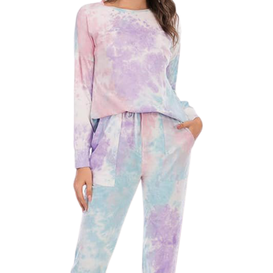 Tie Dye Pjs Bamboo Cotton PJ