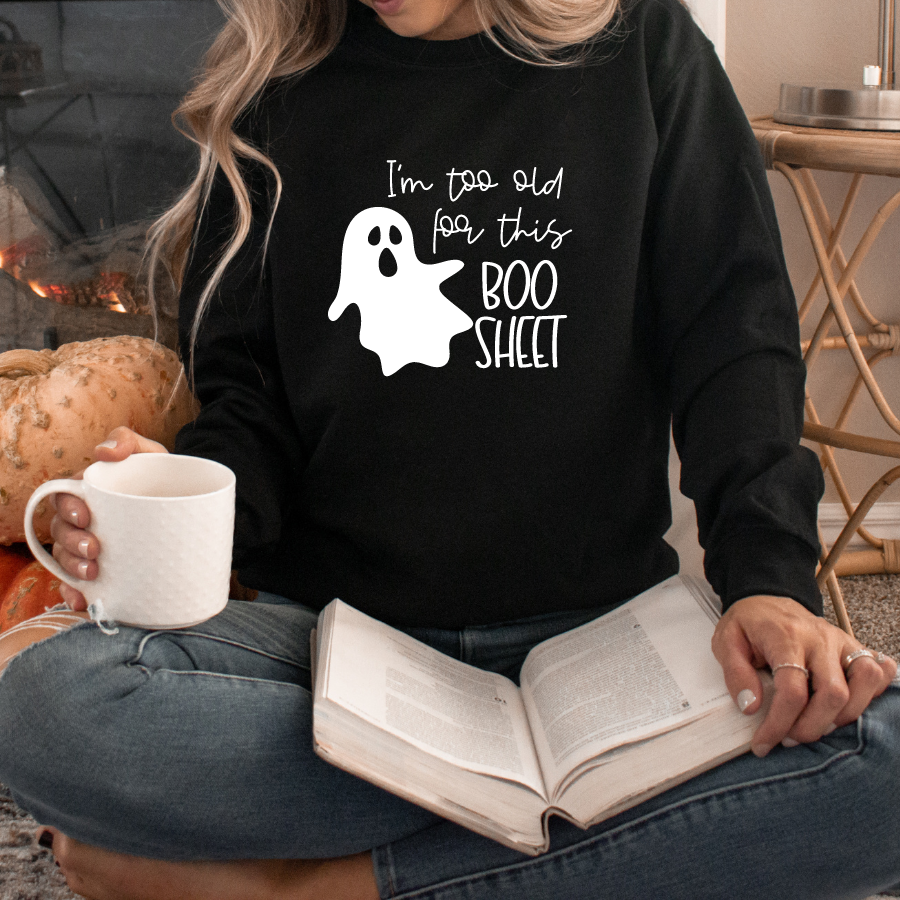 BOO SHEET Crew Neck Sweatshirt