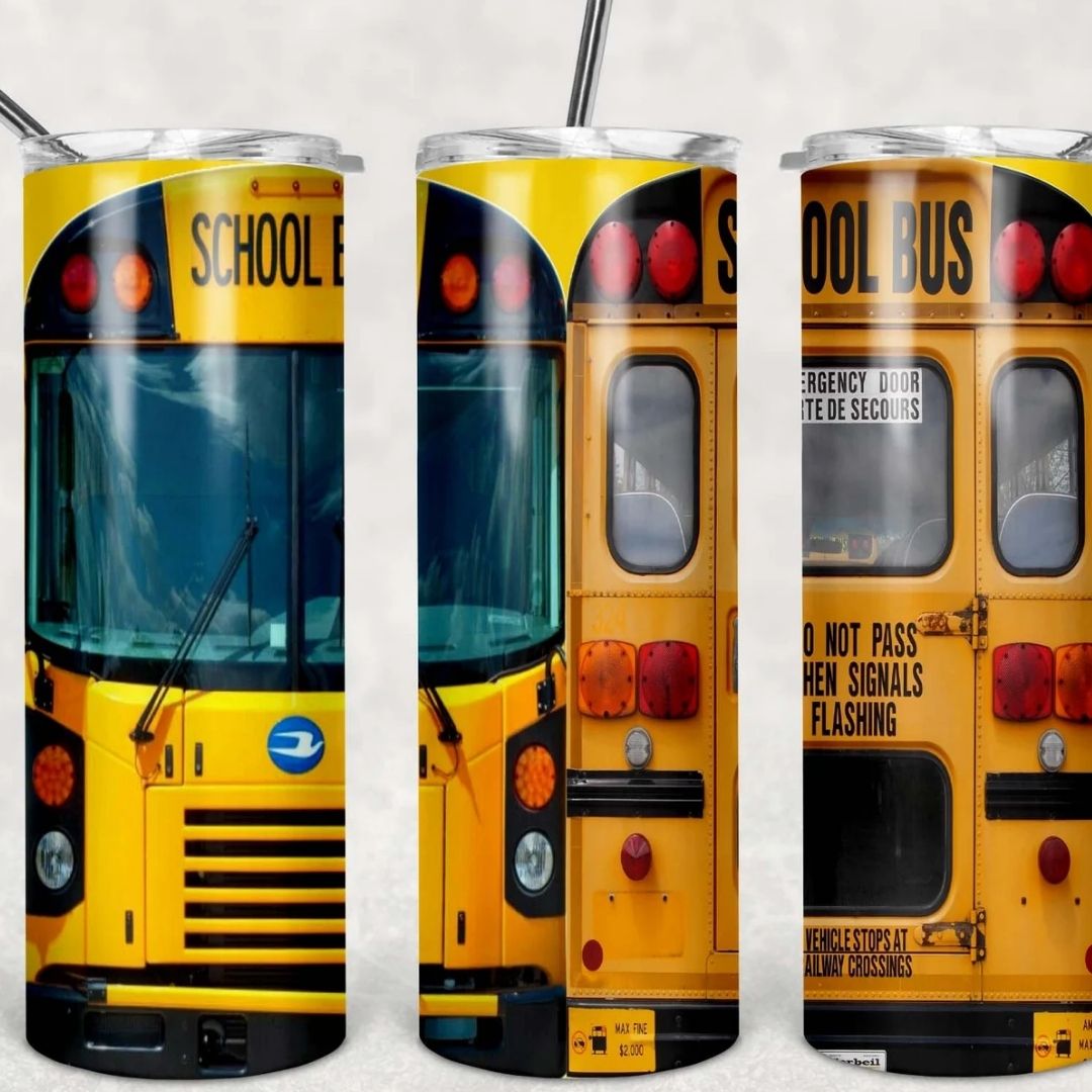 School Bus Tumbler, 20oz