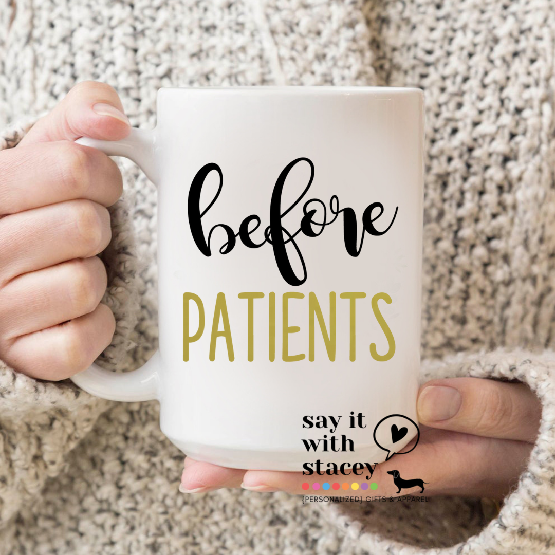 Before & After Patients Mug + Wine Glass Set