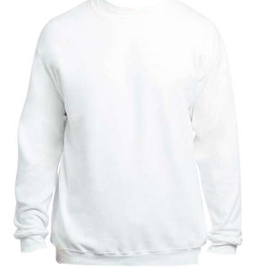 Say it with Stacey white crew neck sweater