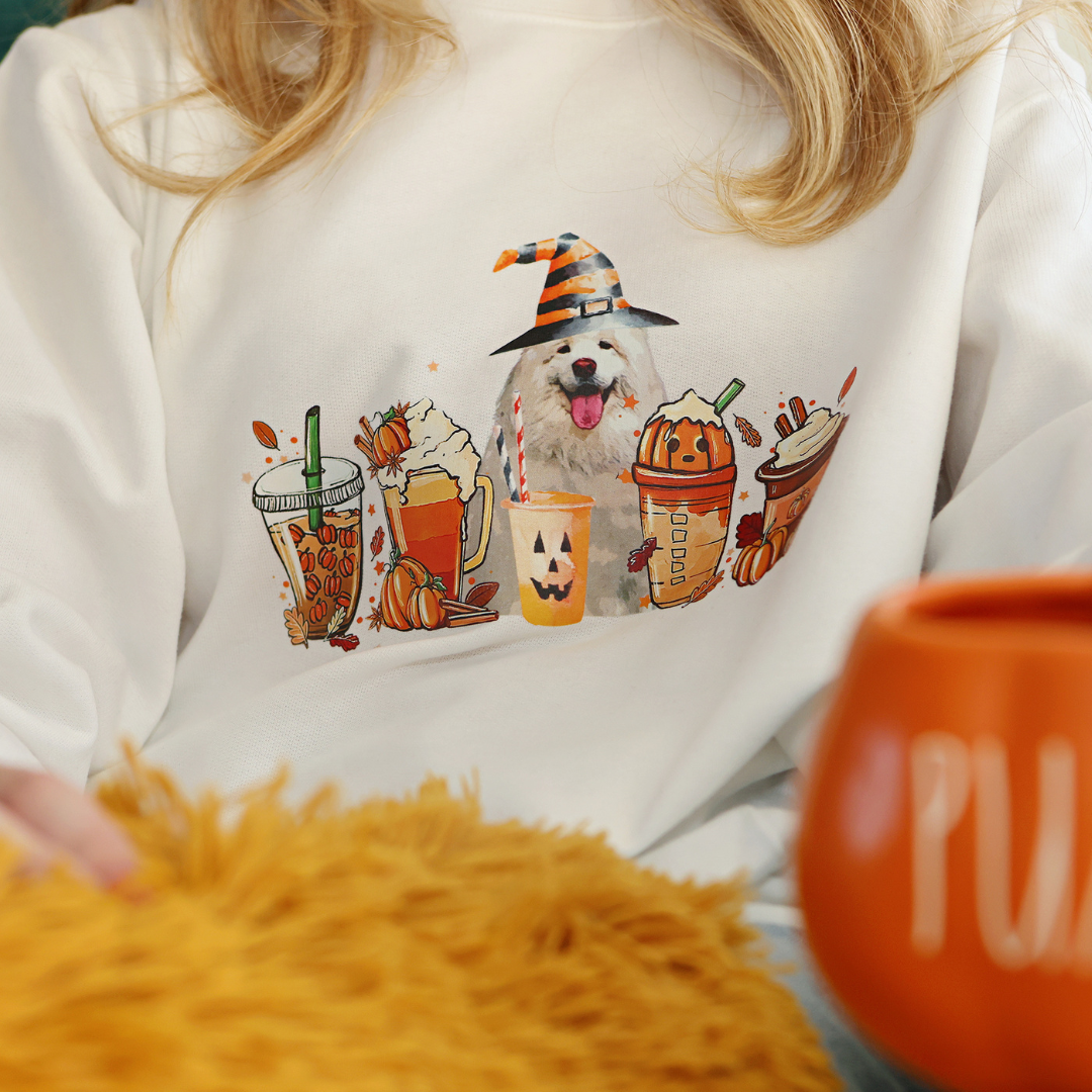 Fall Coffee Sweater featuring YOUR Pet