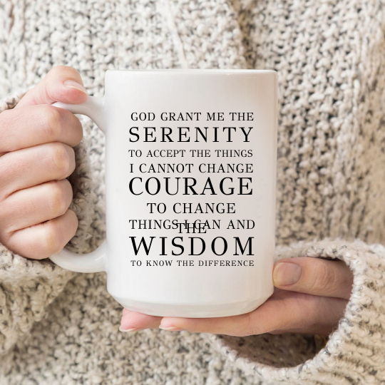 12 Step Recovery Program Serenity Prayer Mug  Say it with Stacey