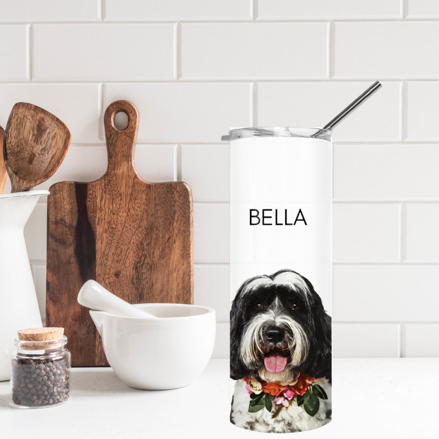 Illustrated Pet 20oz Tumbler (Cat, Dog, etc)