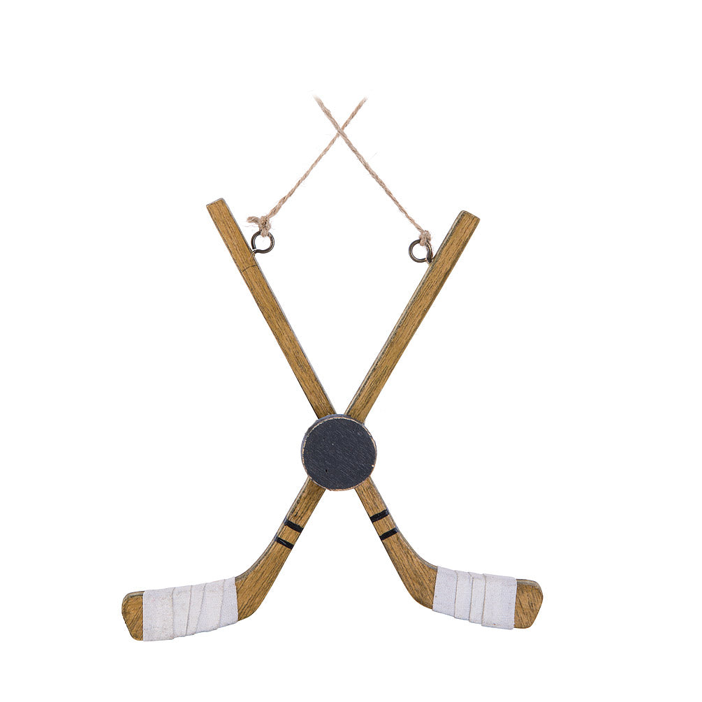 Hockey Sticks Ornament - 7"L