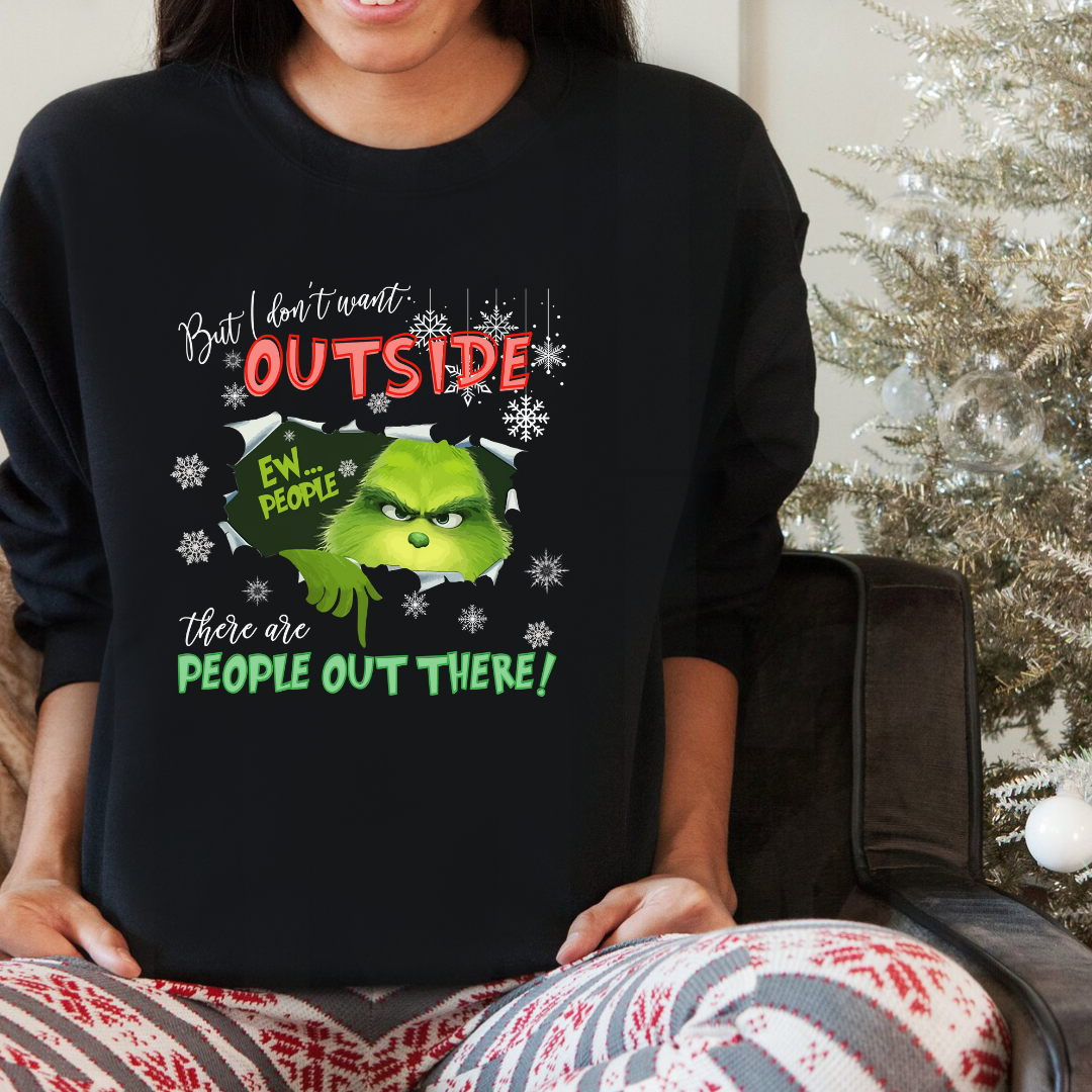 Too People Outside Crew Neck Sweater or Hoodie
