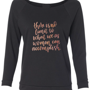 There's no limit... slouchy sweater